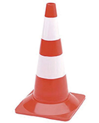 CONE SIGNALISATION 50CM R/B